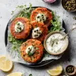 Pan Seared Salmon Cakes with Creamy Yogurt Sauce Recipe 6 Pan Seared Salmon Cakes with Creamy Yogurt Sauce Recipe