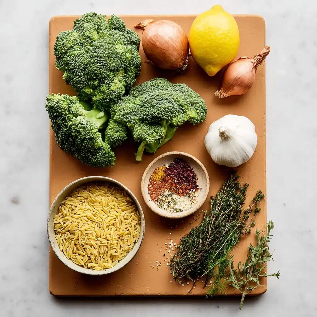 Pesto Broccoli Orzo Soup Recipe - Recipe Image
