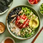 Vegan Tomato “Tuna” Poke Bowls Recipe 6 Vegan Tomato “Tuna” Poke Bowls Recipe