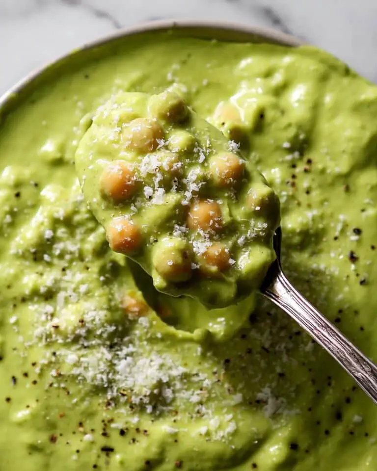 Creamy High Protein Pesto Chickpea Skillet Recipe