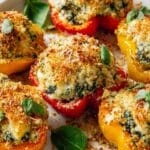 Herby Ricotta Stuffed Peppers Recipe
