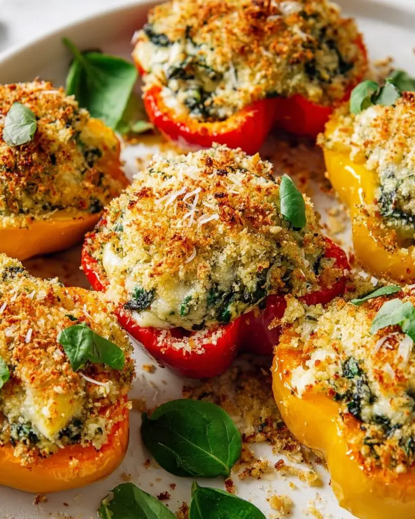Herby Ricotta Stuffed Peppers Recipe
