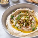 Creamy Roasted Garlic Hummus Recipe