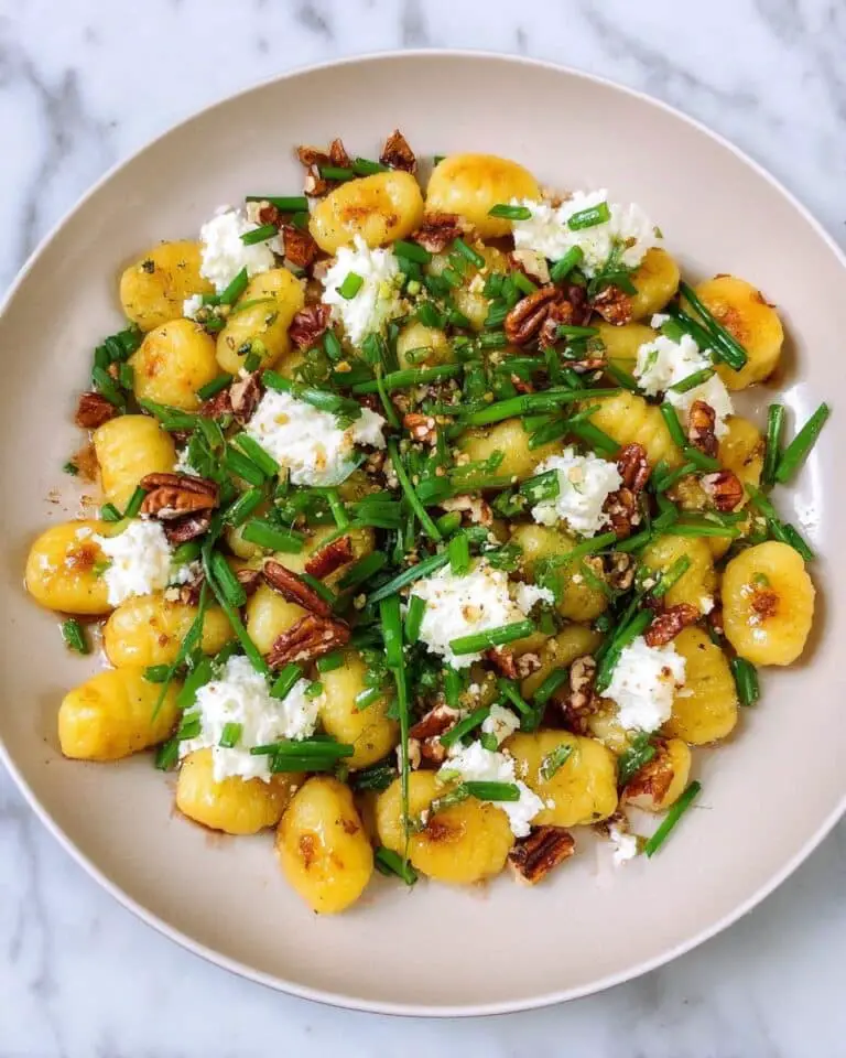 Easy Pan-Fried Gnocchi with Lemon Ricotta and Herbs Recipe