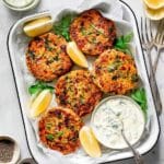 Salmon Patties with Lemon Dill Mayonnaise Recipe