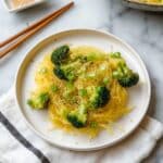 Sesame Spaghetti Squash Noodles with Broccoli Recipe