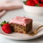 Moist Strawberry Banana Cake with Strawberry Cream Cheese Frosting (Gluten-Free) Recipe