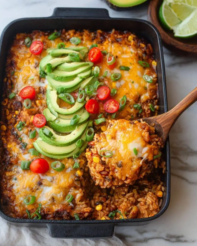 Chicken and Rice Enchilada Casserole Recipe