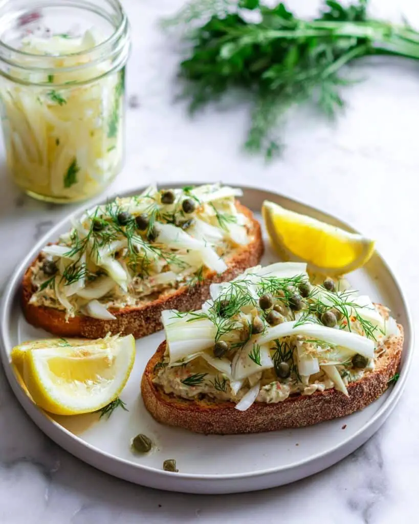 Tuna Melts with Quick-Pickled Fennel Recipe