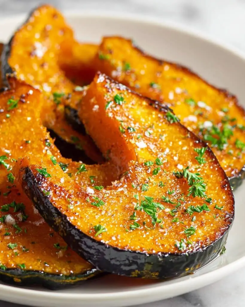 Roasted Acorn Squash with Parmesan and Herbs Recipe