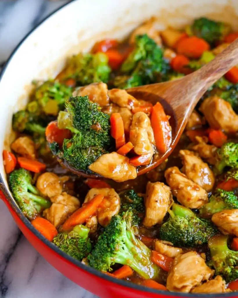 Chicken Stir Fry with Vegetables and Honey Soy Sauce Recipe