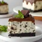 No-Bake Vegan Mint Chocolate Chip Cheesecake Recipe