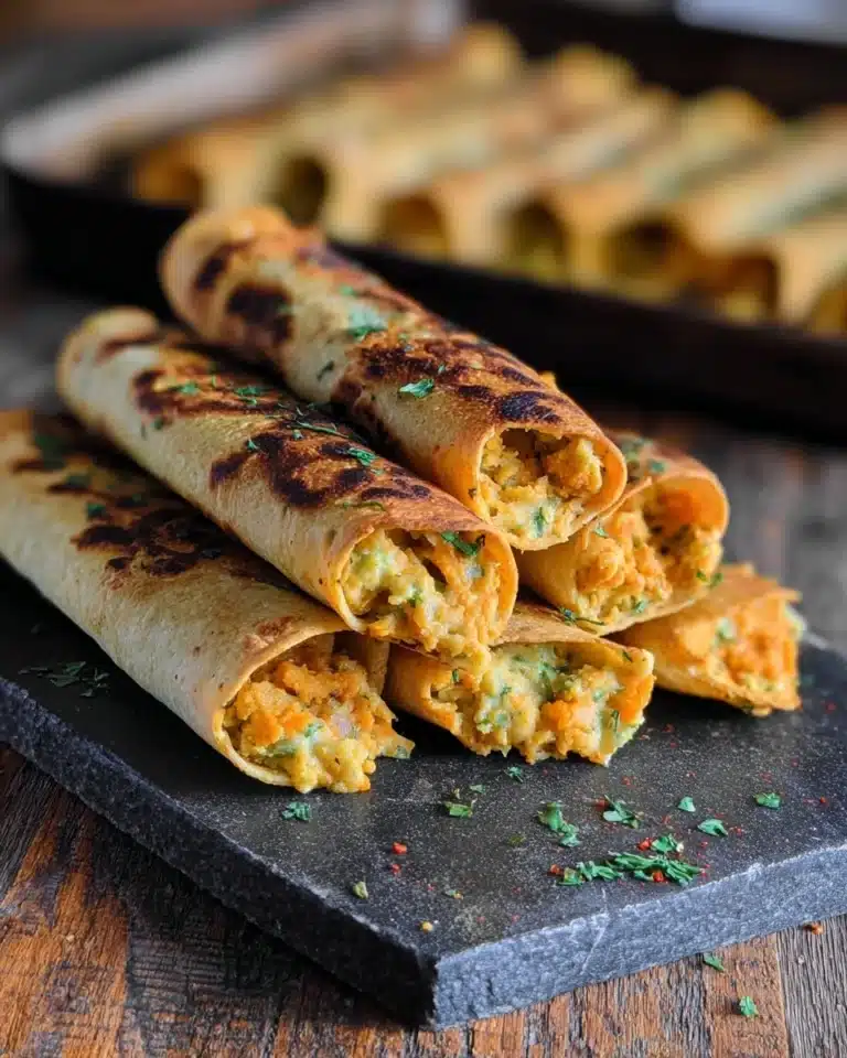 Vegan Baked Taquitos Recipe