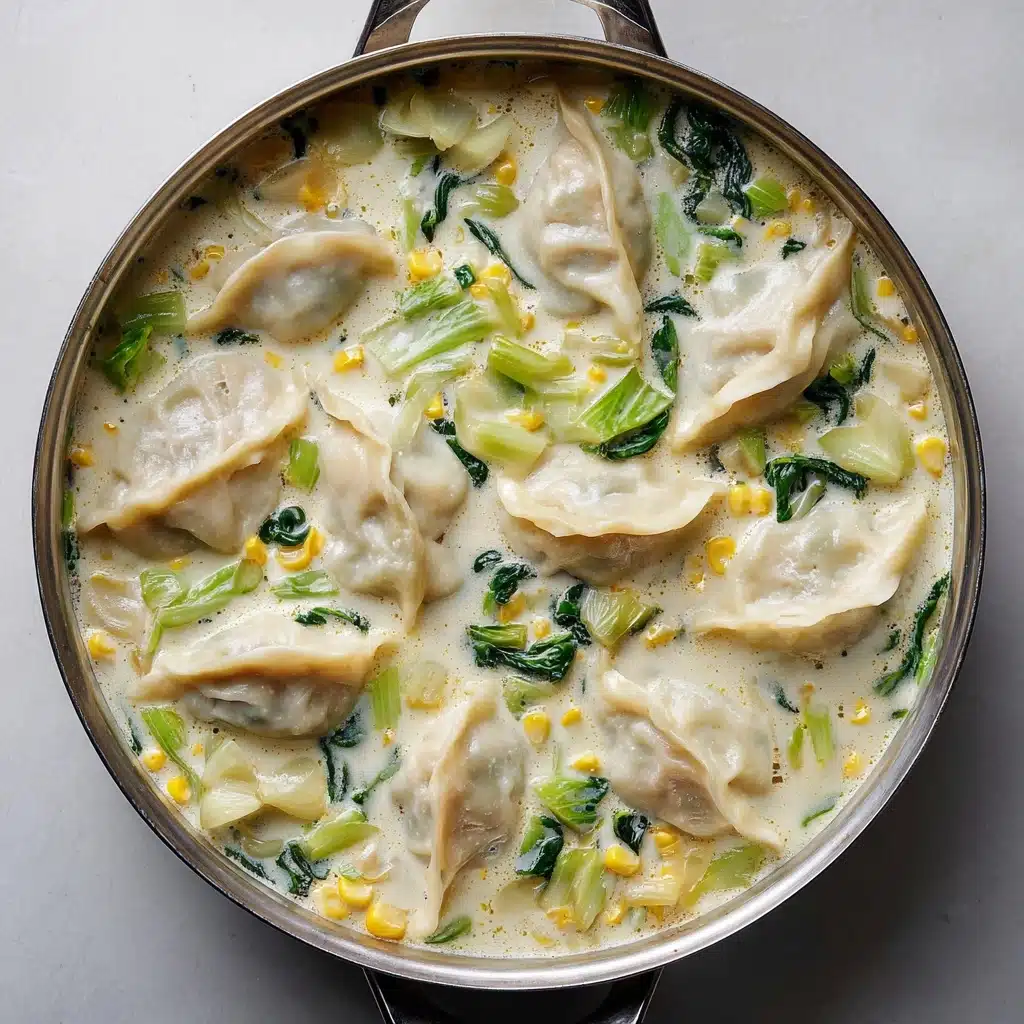 One Pan Sweet Corn Coconut Dumplings Recipe - Recipe Image