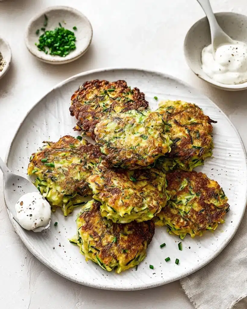 Zucchini Fritters (gluten-free, low-carb, keto) Recipe
