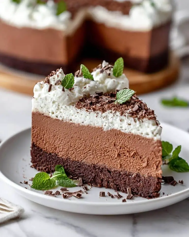 Mint Chocolate Mousse Cake Recipe