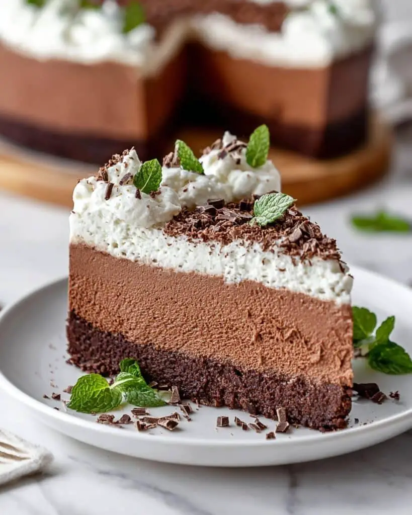 Mint Chocolate Mousse Cake Recipe