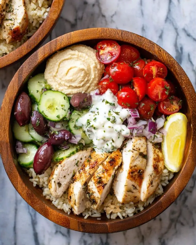 Greek Chicken Bowls Recipe