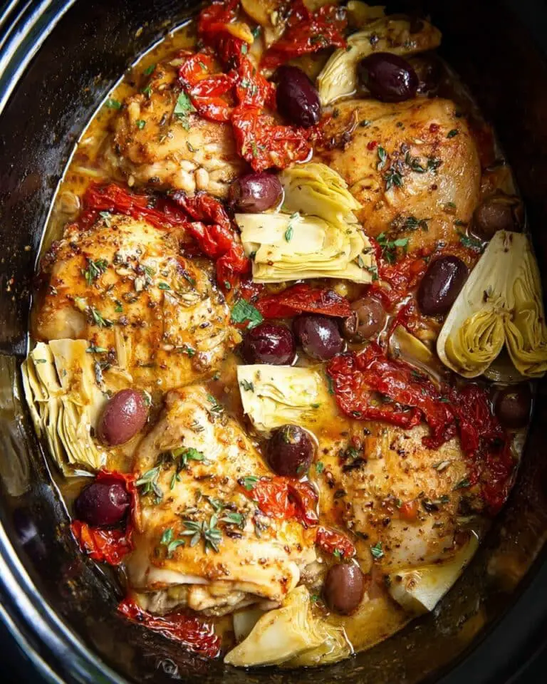 Slow Cooker Mediterranean Chicken Recipe