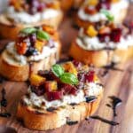 Roasted Beet Herbed Vegan Ricotta Crostini Recipe
