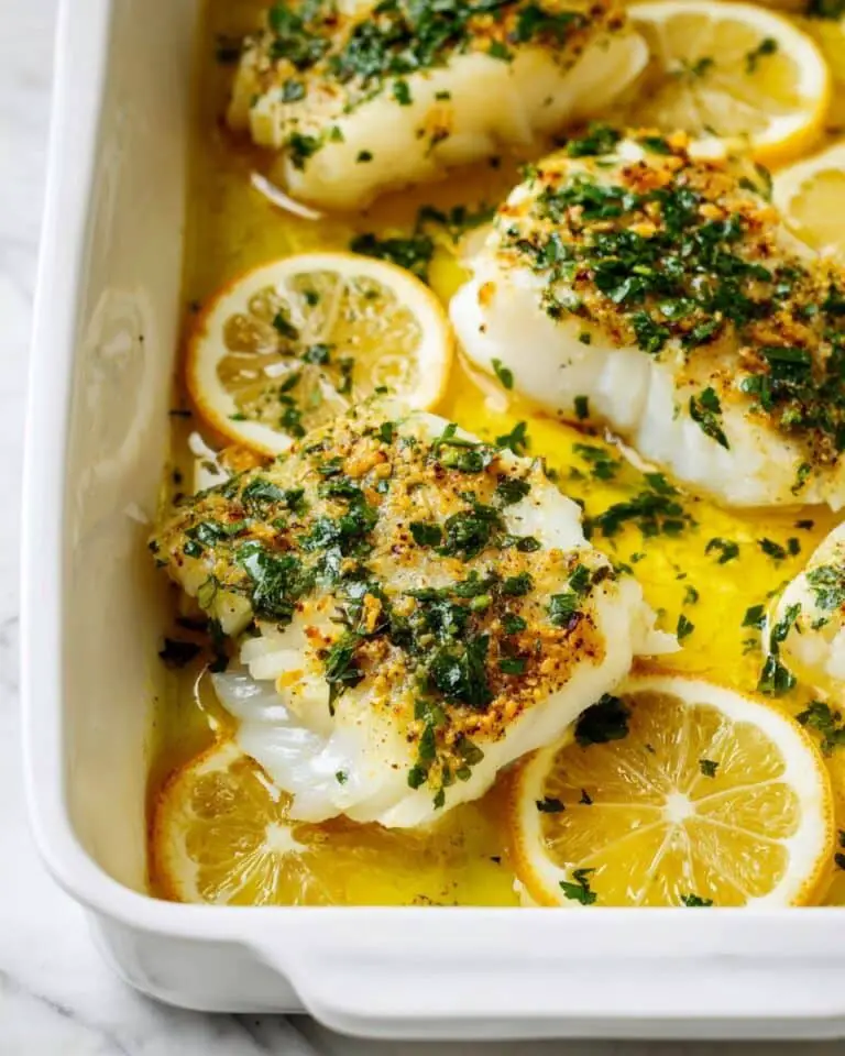 Garlic Herb Baked Cod Recipe