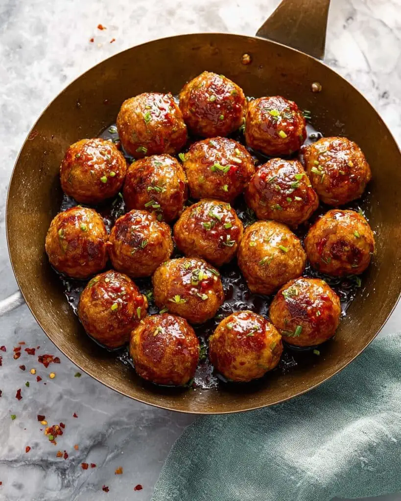 Honey-Sriracha Turkey Meatballs Recipe