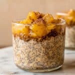 Chia Overnight Oats with Caramelized Bananas and Nuts Recipe
