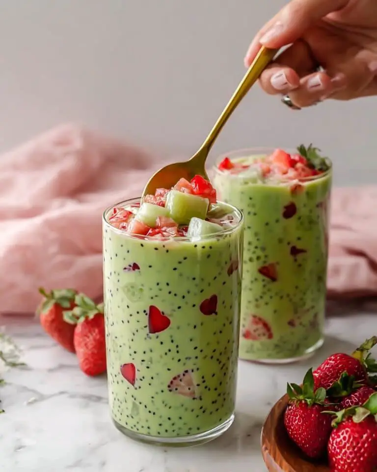 Strawberry Matcha Sago Recipe
