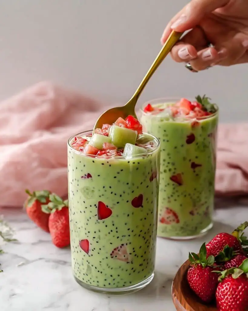 Strawberry Matcha Sago Recipe