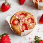 Strawberry Banana Bread Muffins Recipe