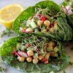 Chickpea Tahini Collard Wraps Recipe