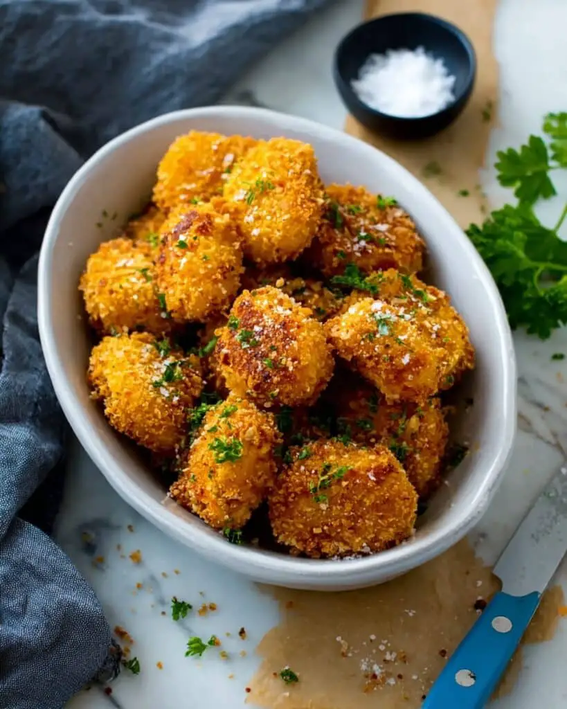 Baked Cheesy Potato Croquettes Recipe