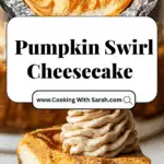 Pumpkin-Swirl Cheesecake with Cinnamon Whipped Cream Recipe