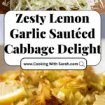 Lemon Garlic Sauteed Cabbage Recipe