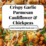 Crispy Sheet Pan Garlic Parmesan Cauliflower And Chickpeas Recipe