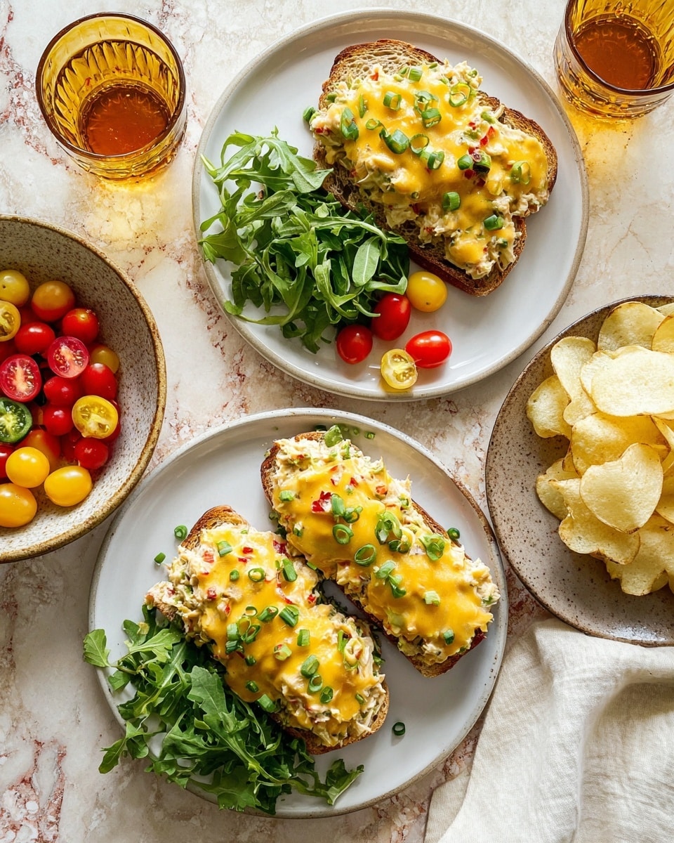 High-Protein Spicy Chicken Salad Melts Recipe