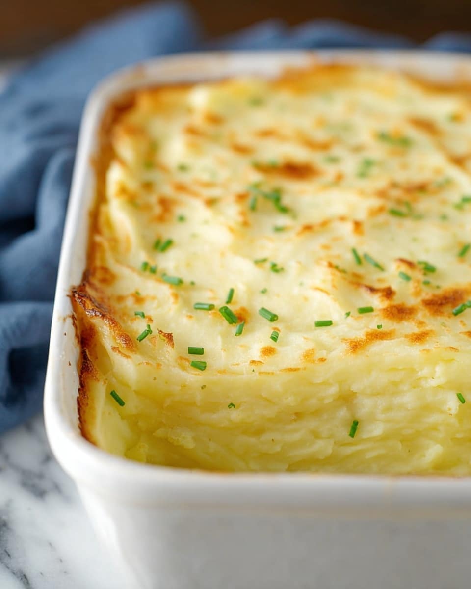 Cheesy Baked Mashed Potatoes Recipe