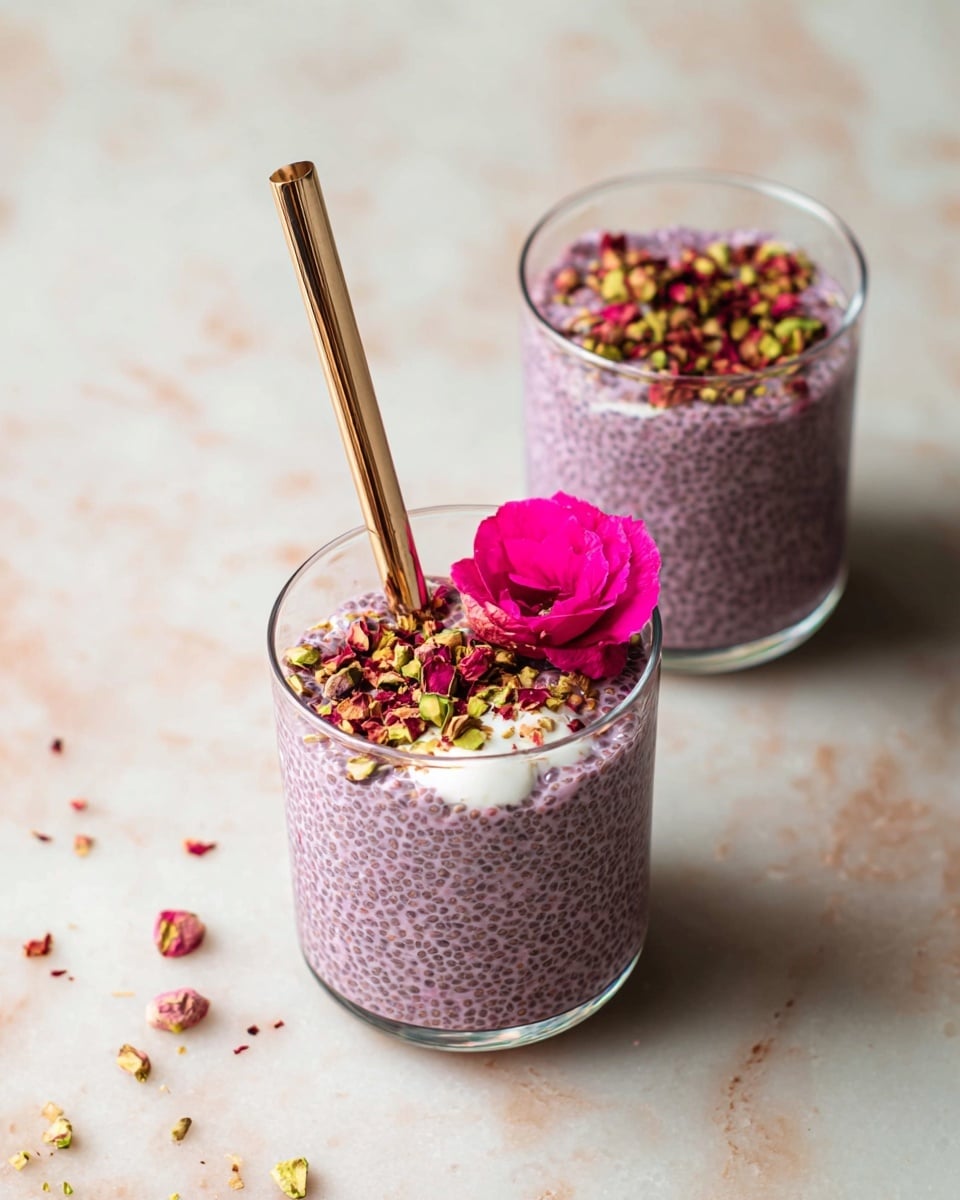 Rose Cardamom Chia Pudding Recipe