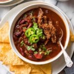 Instant Pot Chili Con Carne with Shredded Beef Recipe