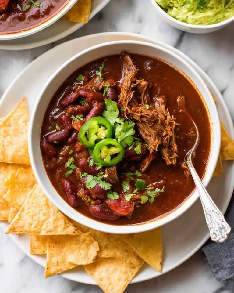 Instant Pot Chili Con Carne with Shredded Beef Recipe