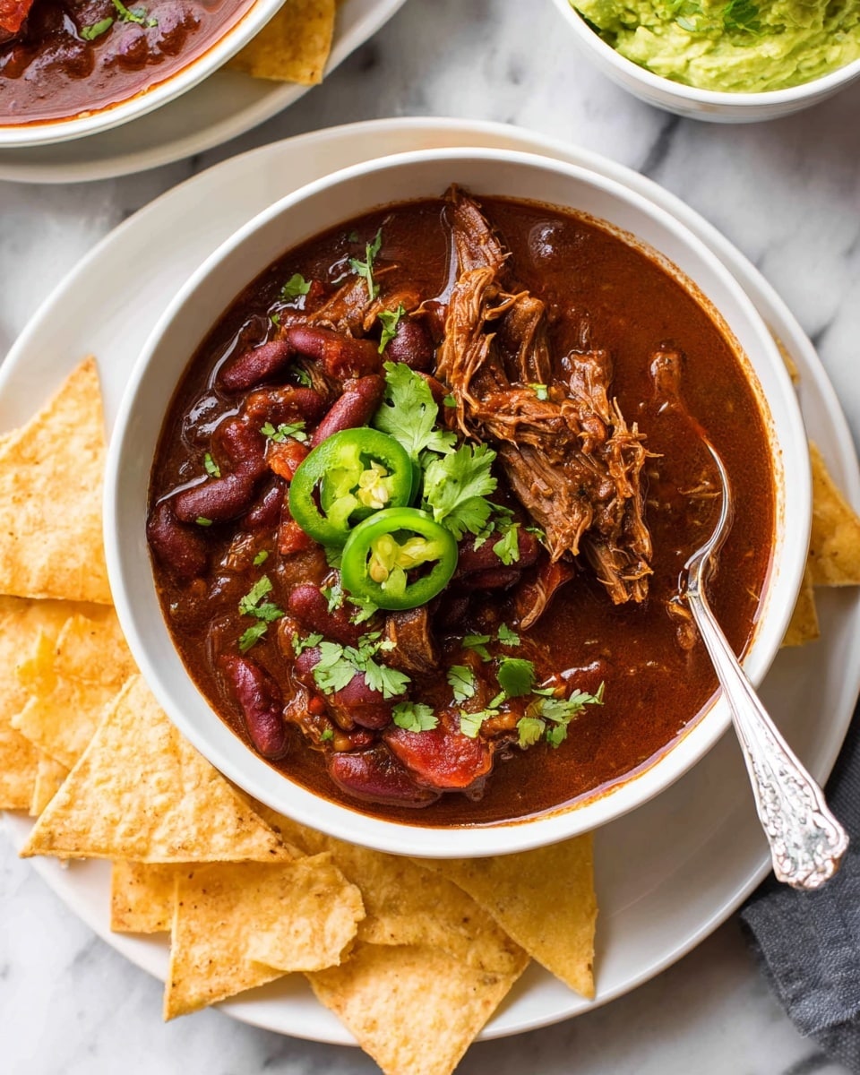Instant Pot Chili Con Carne with Shredded Beef Recipe